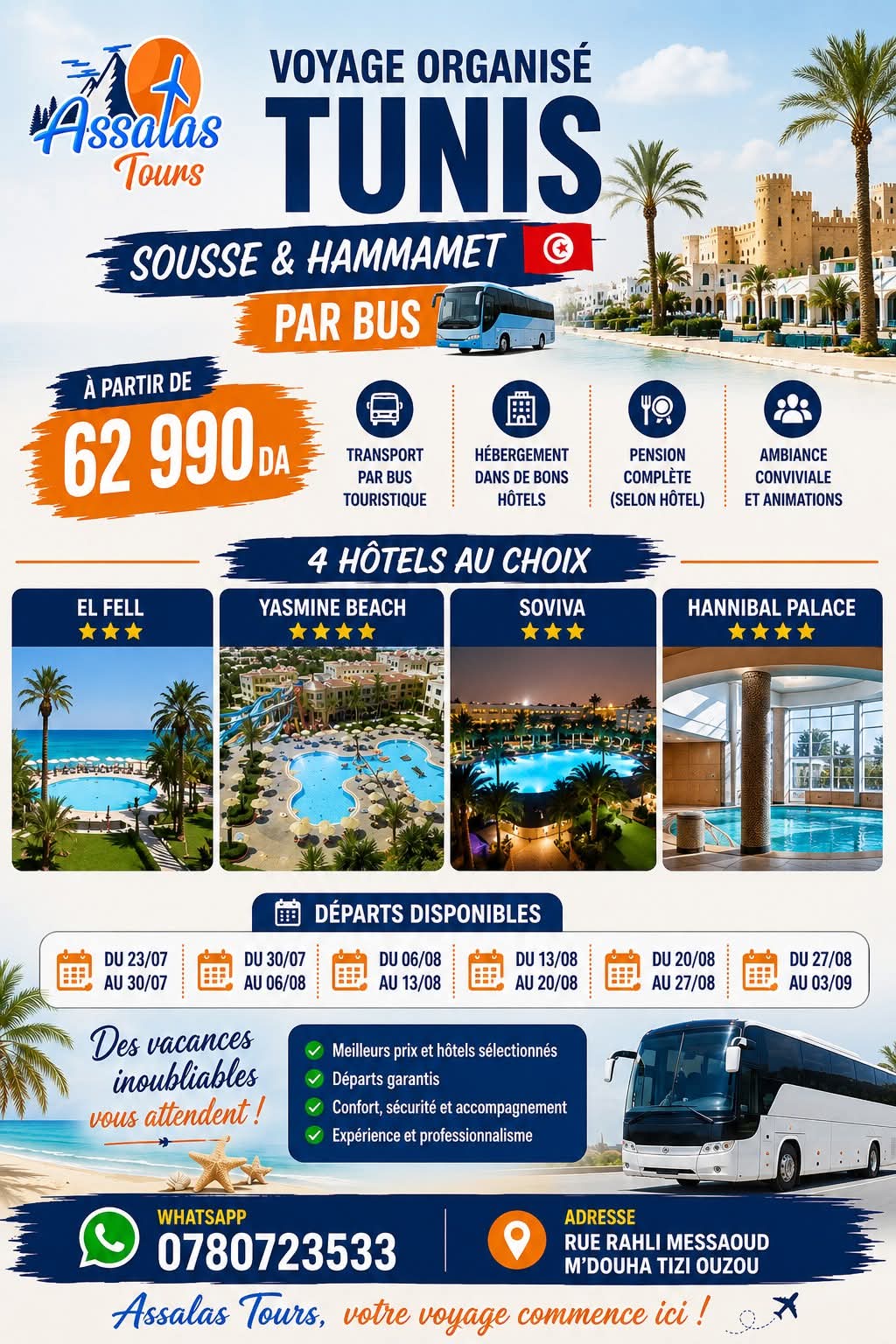 Sousse par bus